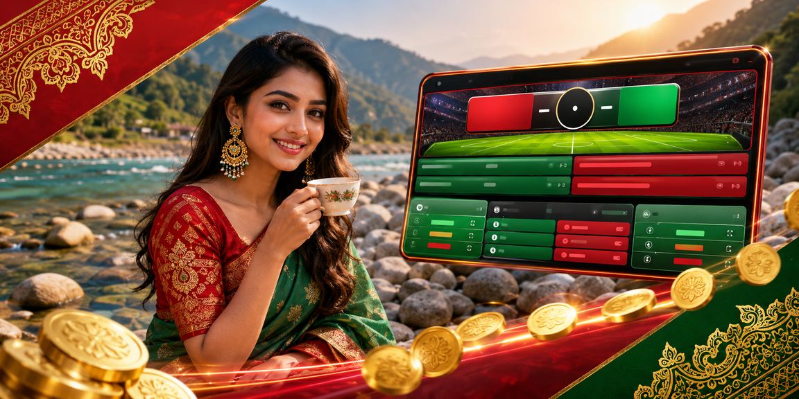 সিলেটের ক্যাসিনো মডেলের জন্য রঙিন মোবাইল প্রোমোশন ব্যানার